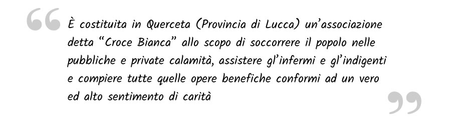 È costituita in Querceta (Provincia di Lucca) un'associazione detta 
